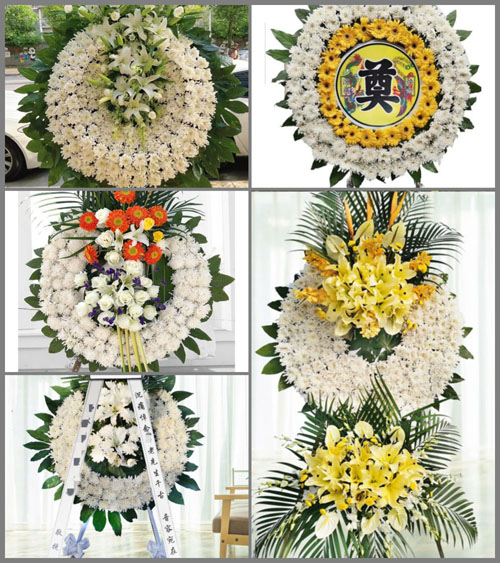 湖北黄冈市英山县孔家坊乡八仙畈村花圈速递